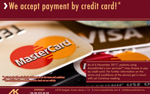 We accept payment by credit card!*