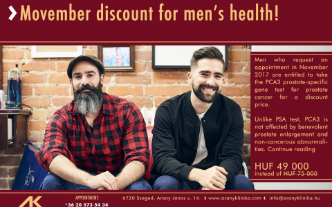 Movember discount for men’s health